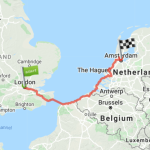 London to Amsterdam Virtual Bike Ride